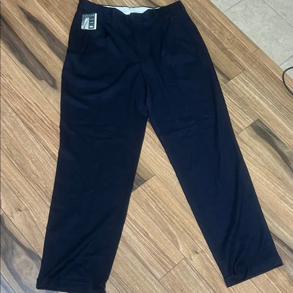 Savane Men's Dark Navy Dress Pants - Picture 5 of 6